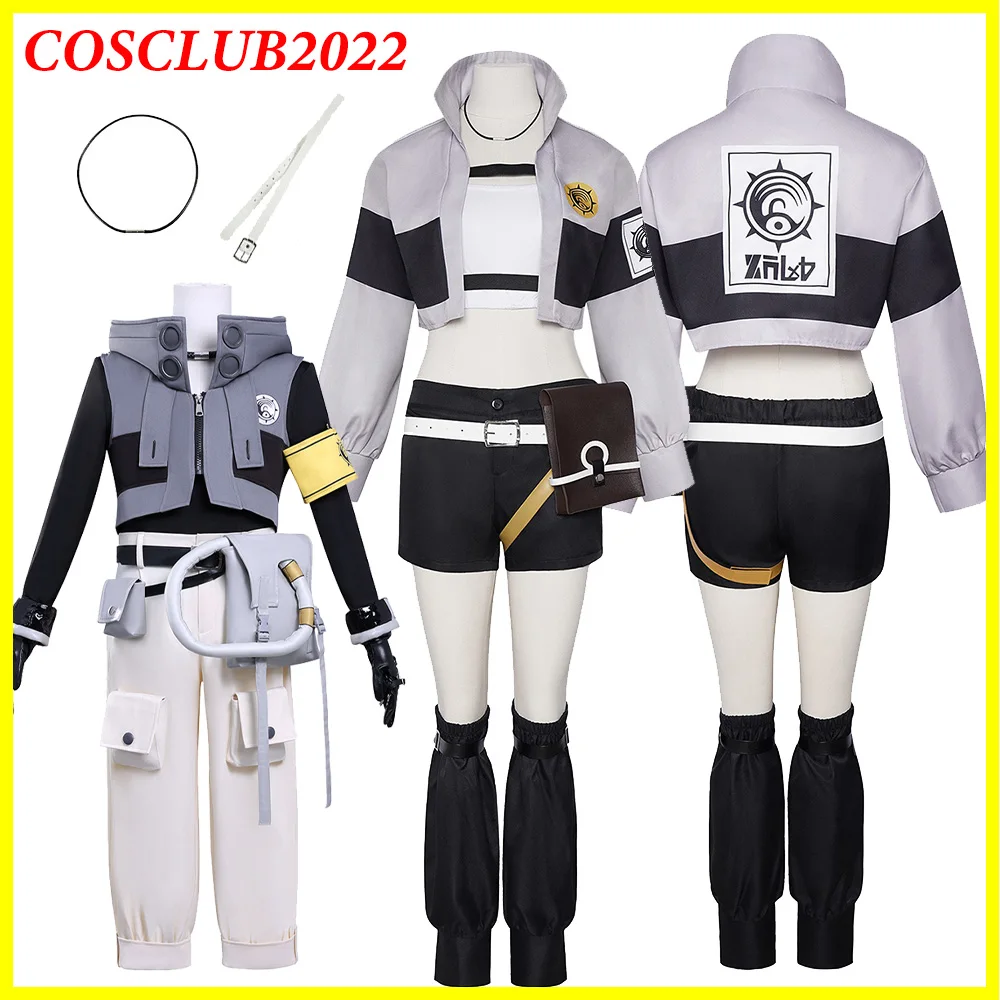 

Riyo Reaper Rudo Cosplay Costume Anime Gachiakuta Coat Shorts Belt Clothing for Adult Women Men Set Outfits Halloween Party Suit