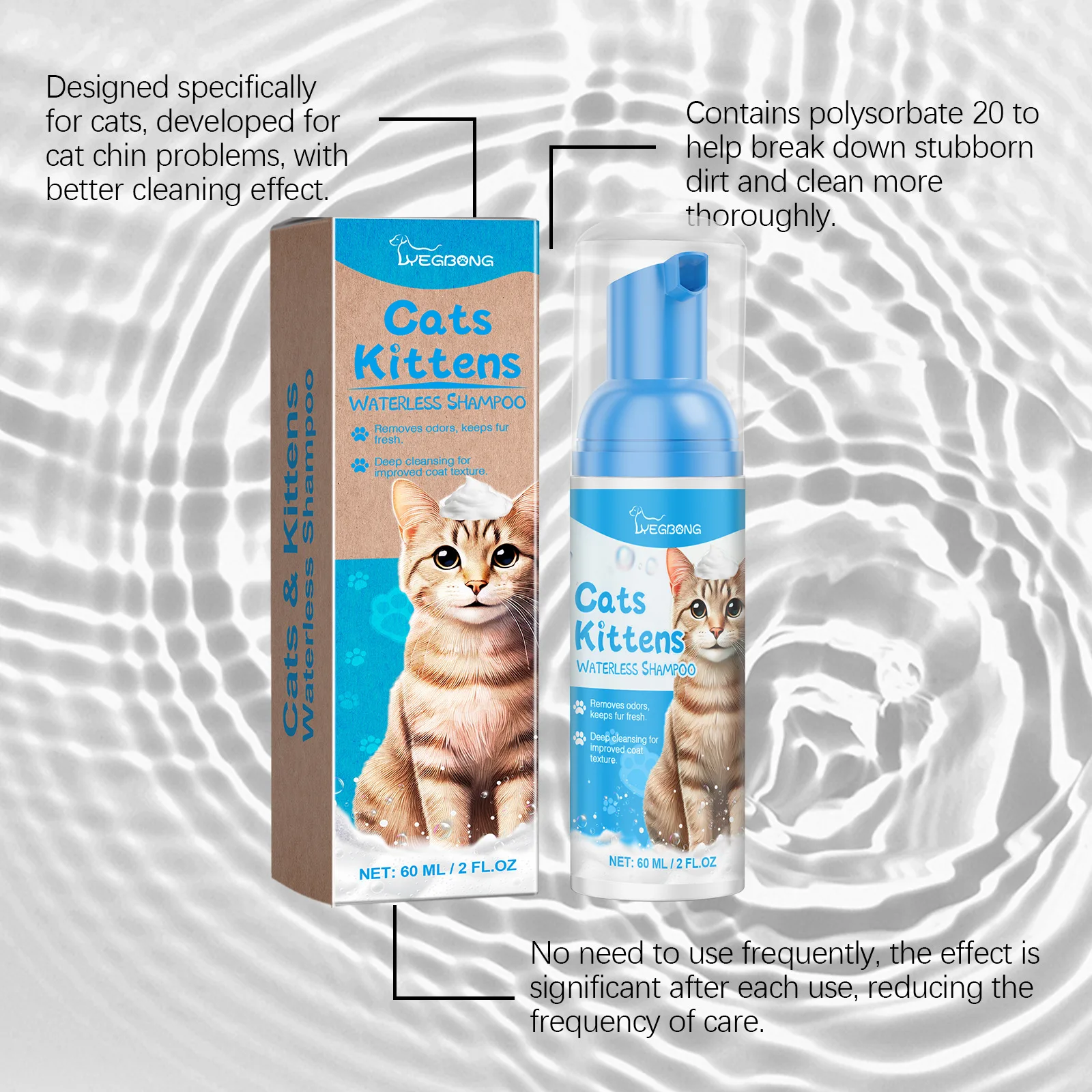 Kattshampoo för luktfritt och välvårdat kattpäls_voghion.com