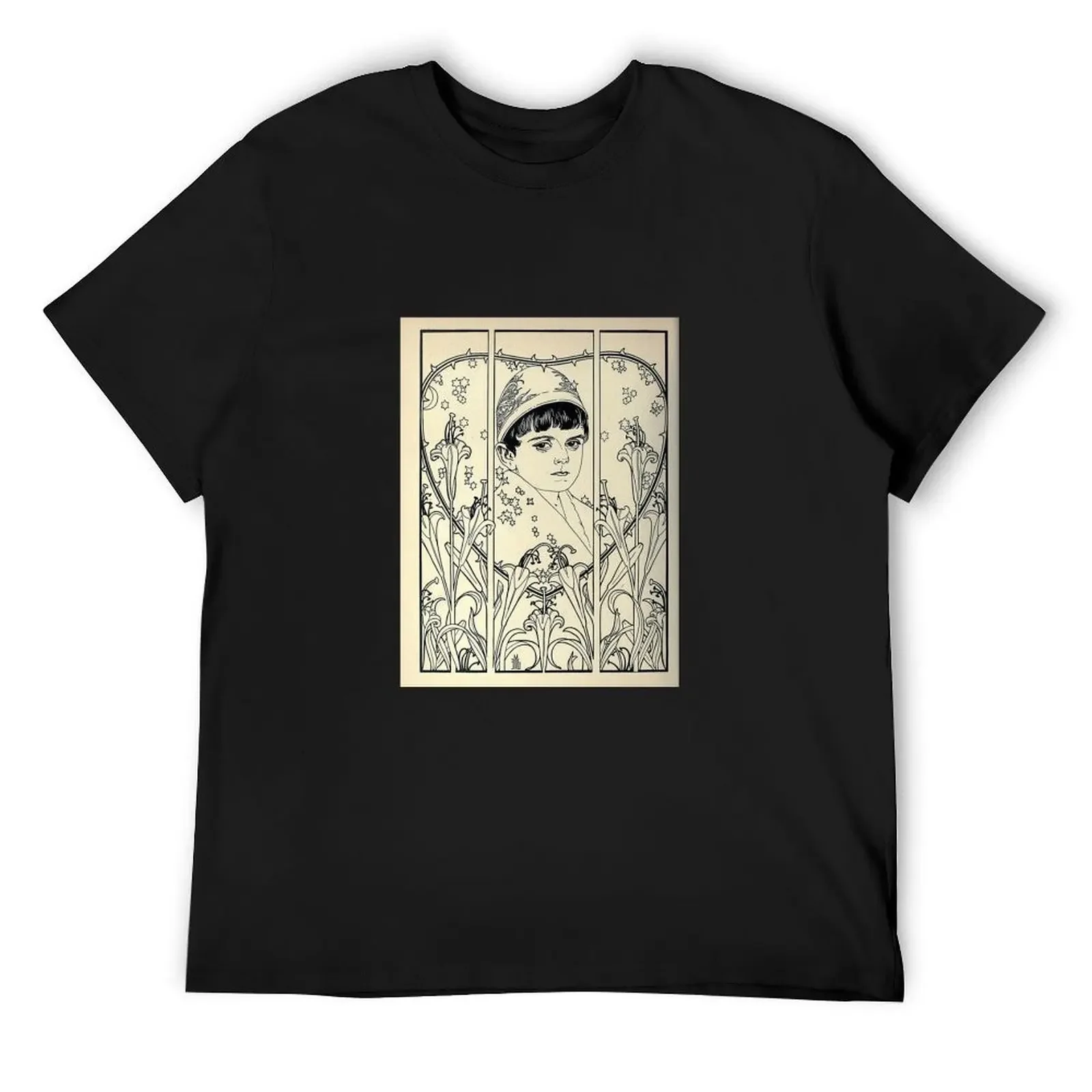 

HD. My Child, from Songs from the Ghetto, by Ephraim Moshe Lilien T-Shirt anime tshirt Men's t shirts