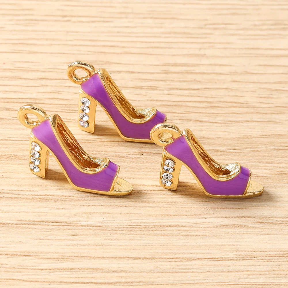 Tusember 10 Stück niedliche High-Heels-Anhänger mit roten Lippen und Lippenstiften für die Schmuckherstellung, Halskette, Ohrringe, Armband, DIY, handgefertigtes Kunsthandwerk – Detail 26