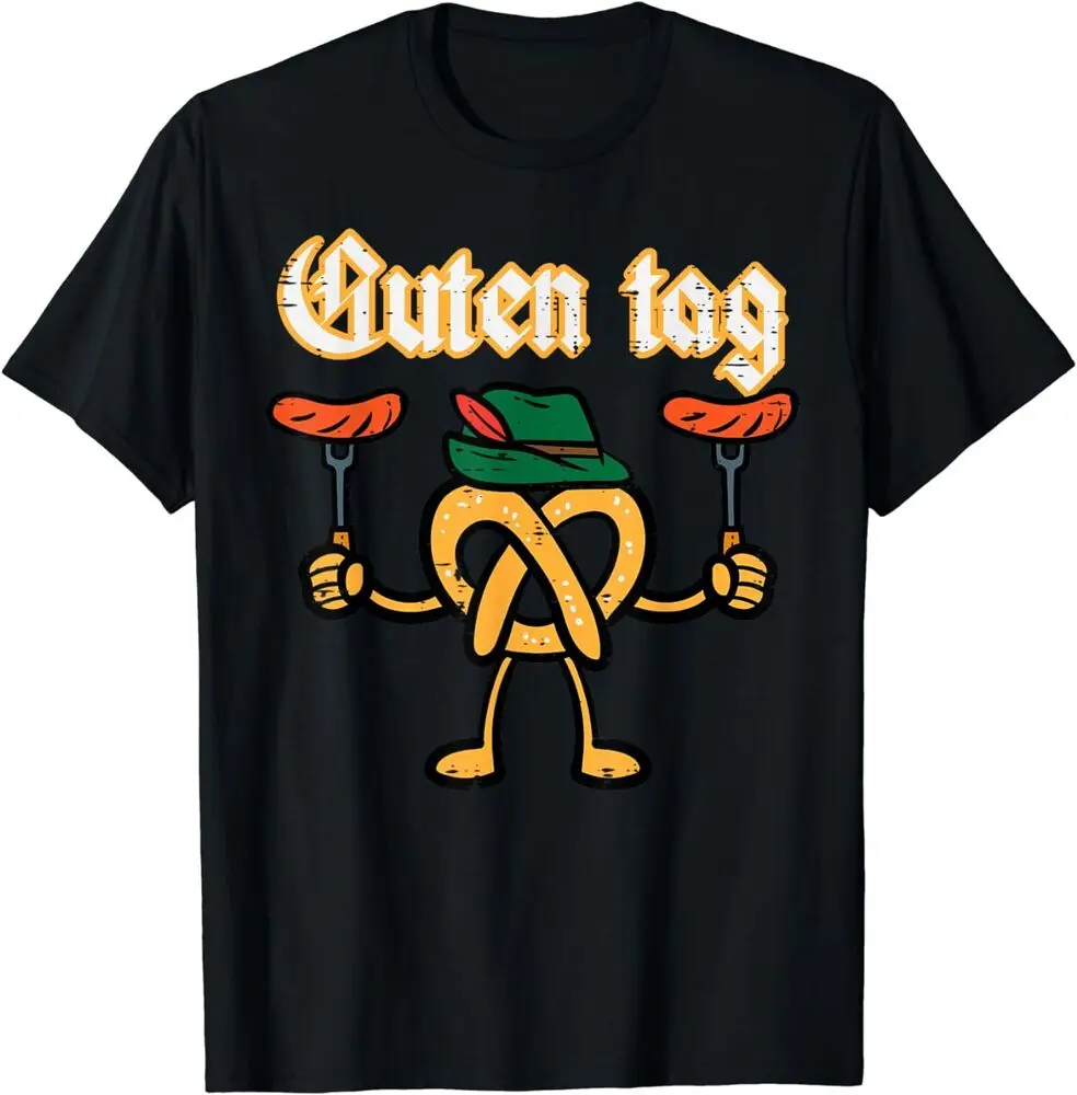 Guten Tag Oktoberfest Pretzel German T-Shirt High Quality 100%Cotton Short Sleeve