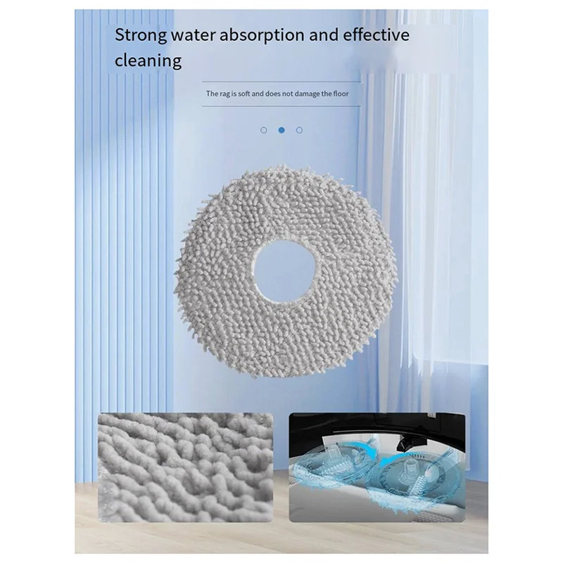 FORC-For Ecovacs X5 PRO مكانس كهربائية للكنس الملحقات ممسحة كيس لجميع الغبار ممسحة المواد الاستهلاكية الجانب الأسطوانة فرشاة تصفية #4