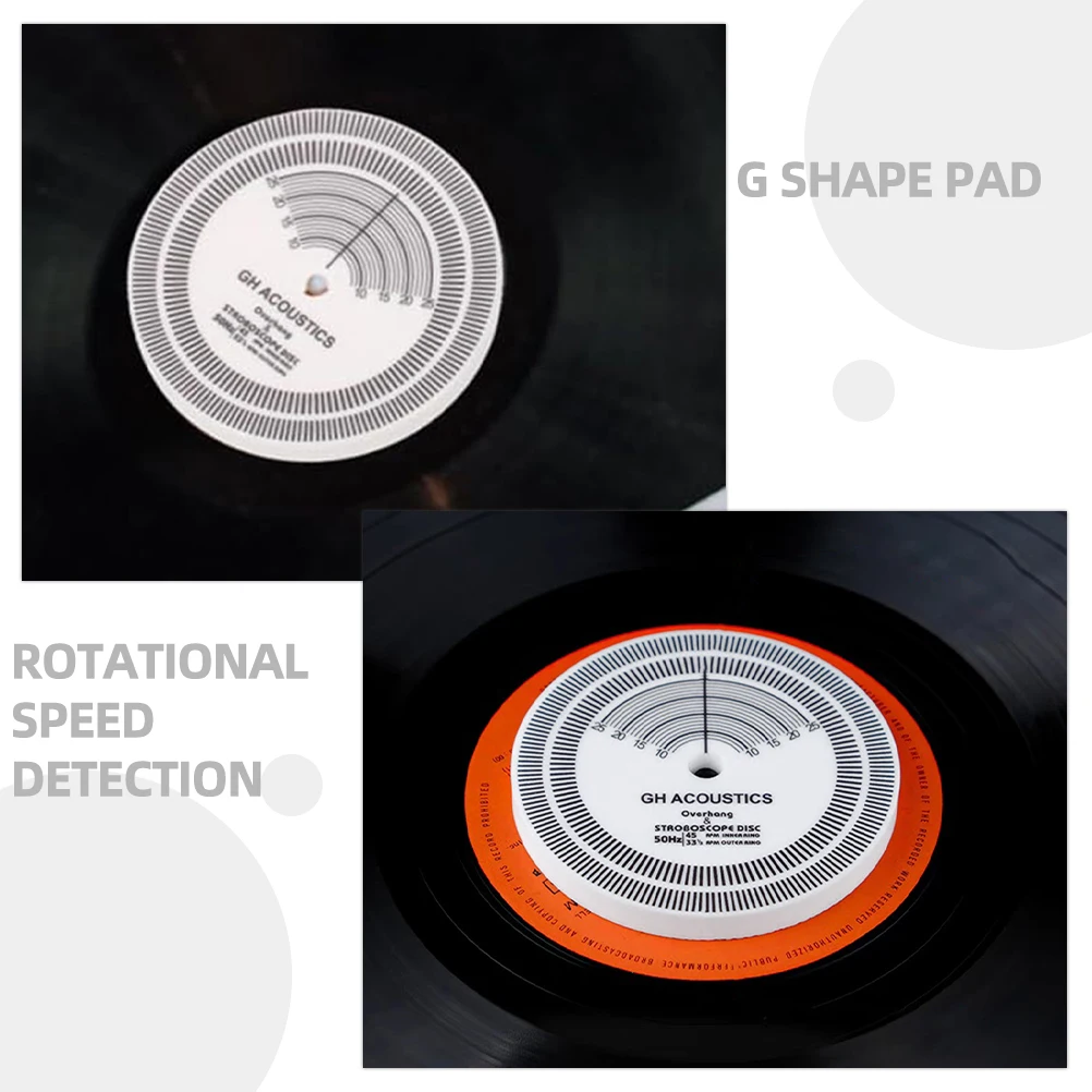 

Professional Vinyl Record Stroboscope Disc Turntable Speed Calibration Tool Acrylic Wear Resistant Detection Disc for DJ