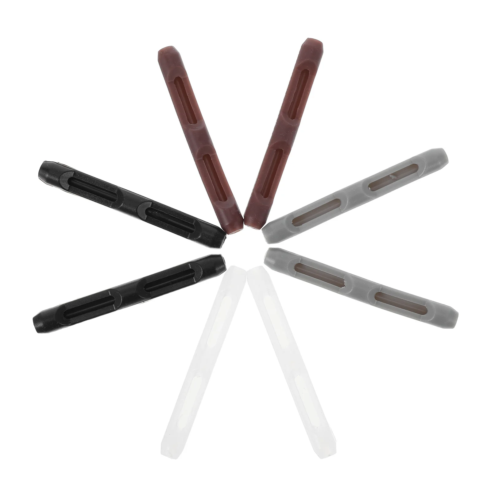 4Pairs Eyeglass Temple Tips Silicone Anti-Slip Comfortable Fit Universal Replacement Sleeves for Sunglasses Eyewear Protection