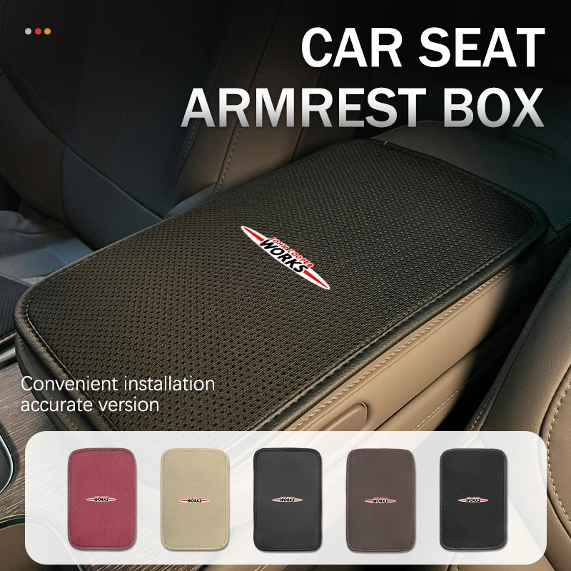 Car Armrest Pad Universal Anti Scratch Center Console Cushion For MINI R60 F56 R56 F54 F57 R70 JCW John Cooper Works