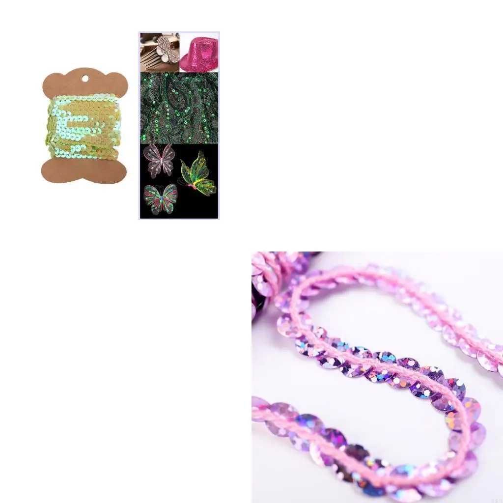 

R66A Glittering Stagecraft Accessories Plastic Sequins for Handmade Costume Designs Portable Crafting Materials