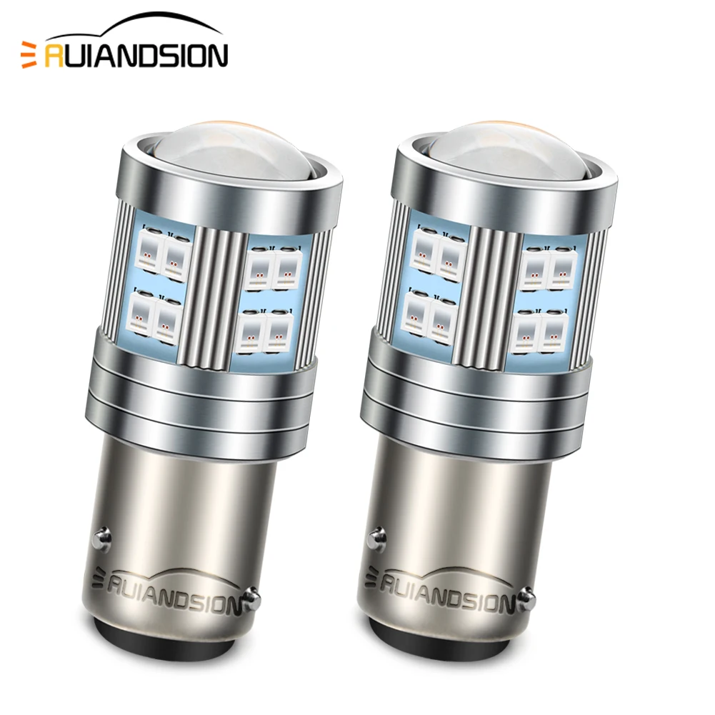 

Ruiandsion 2PCS Brake Lights LED Bulb BAY15D 1157 BAZ15D BAW15D Signal Lamp Fit Truck SUV Reverse Warnning Light Car Accessories