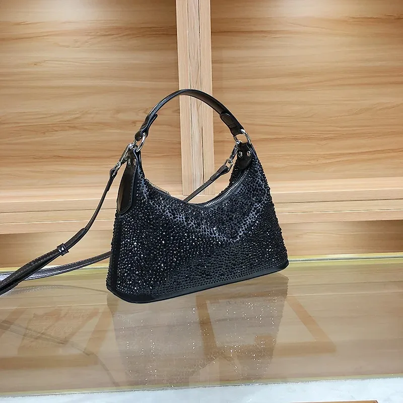 

Luxury Dinner Party Handbag Crossbody Bags Gift for Ladies Elegant Evening Bag Shiny Rhinestone Women's Shoulder Bag