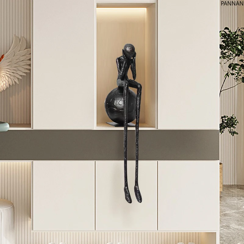 الشكل الديكور الشرفة المتخصصة النحت الإنسان الحرف اليدوية غرفة المعيشة مكتب أمامي خزانة الجلوس زخرفة #5