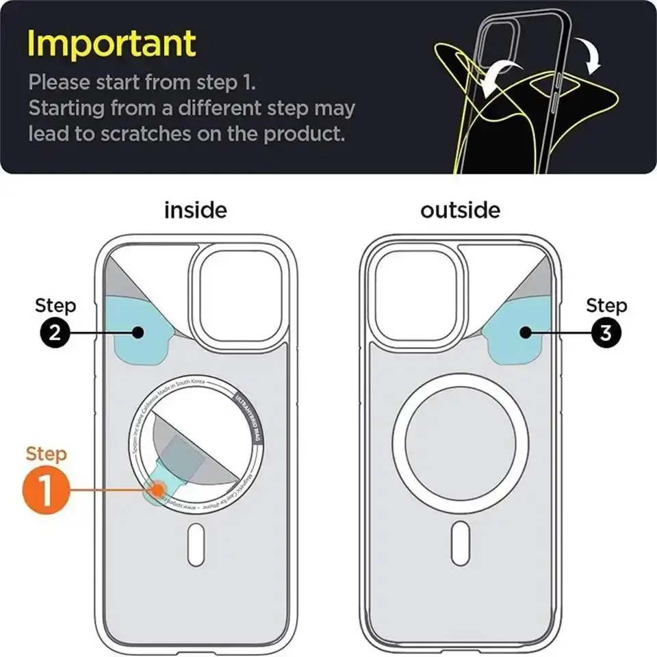 Modische Transparente Magnetische Hülle für Magsafe Kabelloses Laden für Samsung Galaxy S25 S24 S23 S22 S21 S20 Plus FE Ultra Sturzsichere Hüllen – Detail 1