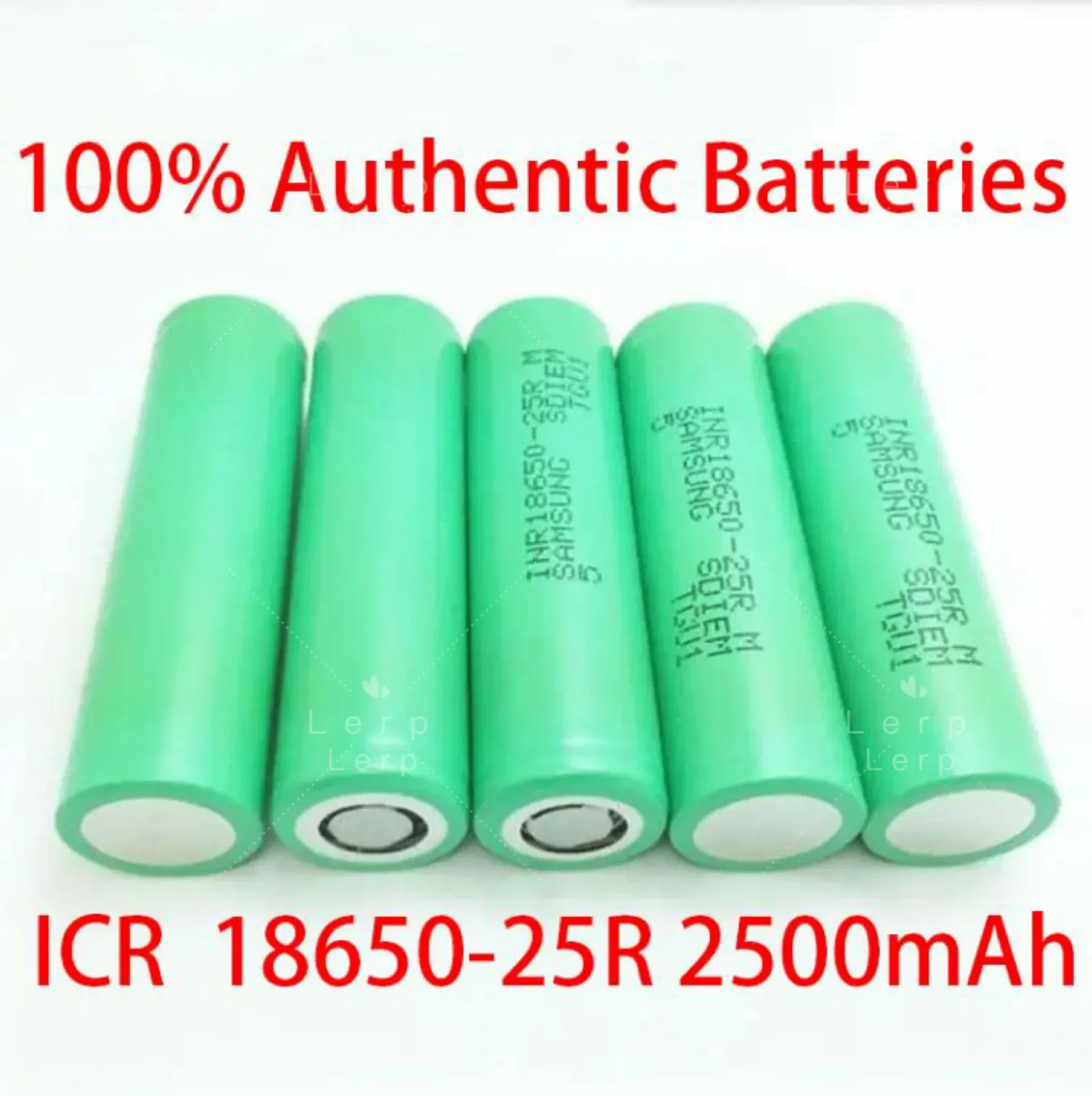 100% original INR18650 25R 18650 2500mAh 3.7V 18650 battery, OpladBare Hoge Stroom lithium battery on 20A