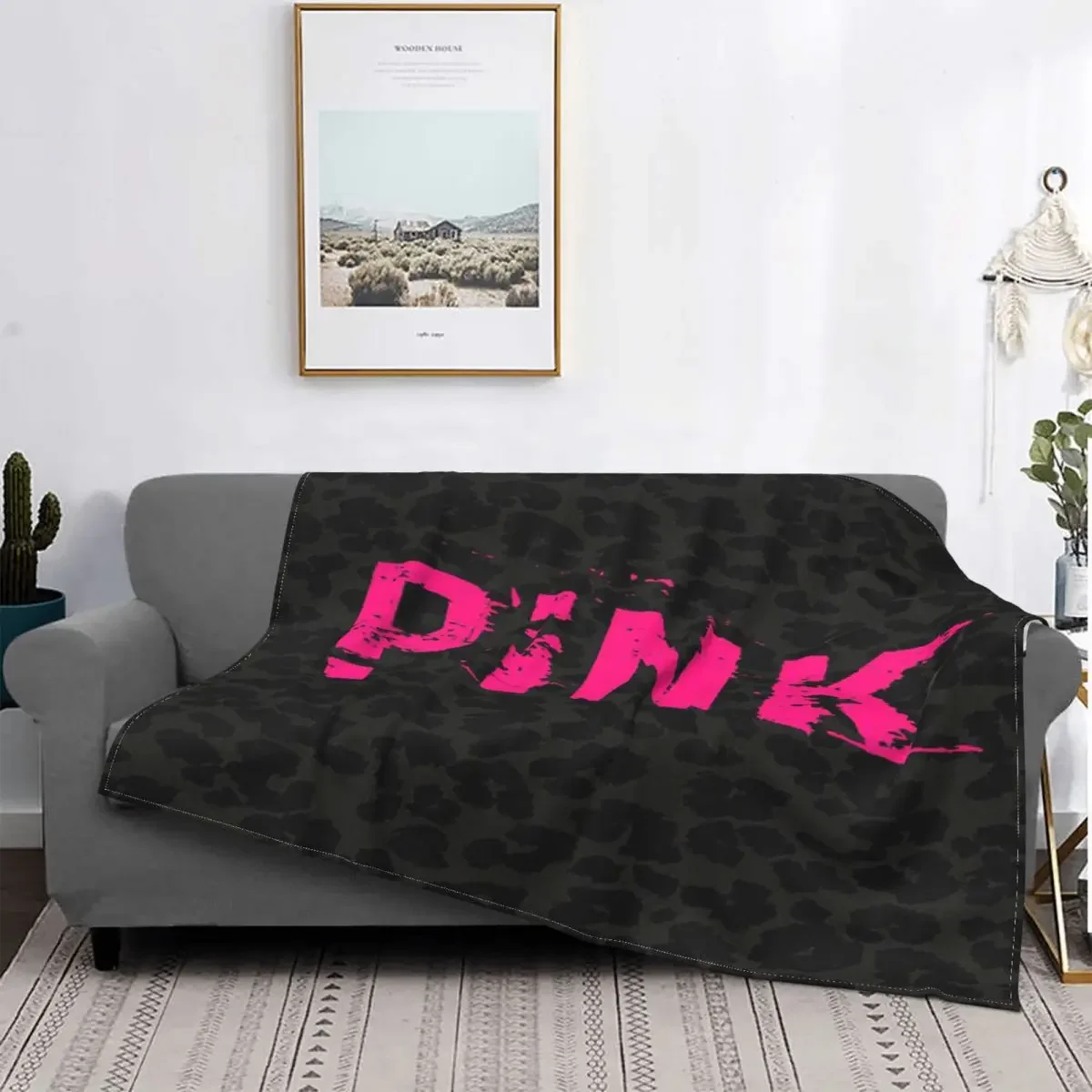 

Cute Love Pink Baby Blanket Sofa Cover Velvet Leopard Print For Girl Gifts Breathable Soft Babe Carpets For Bed Office Bedspread