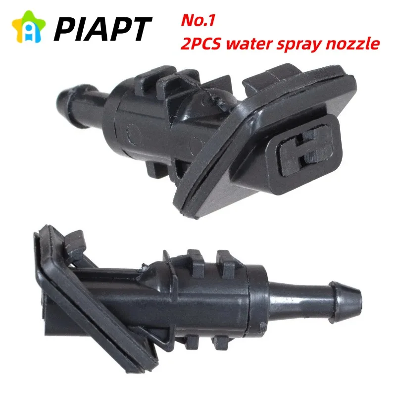 2 SZT. OE #   986301H510 Dysze spryskiwaczy przedniej szyby z/w bez przewodu, tworzywo sztuczne, 2 sztuki