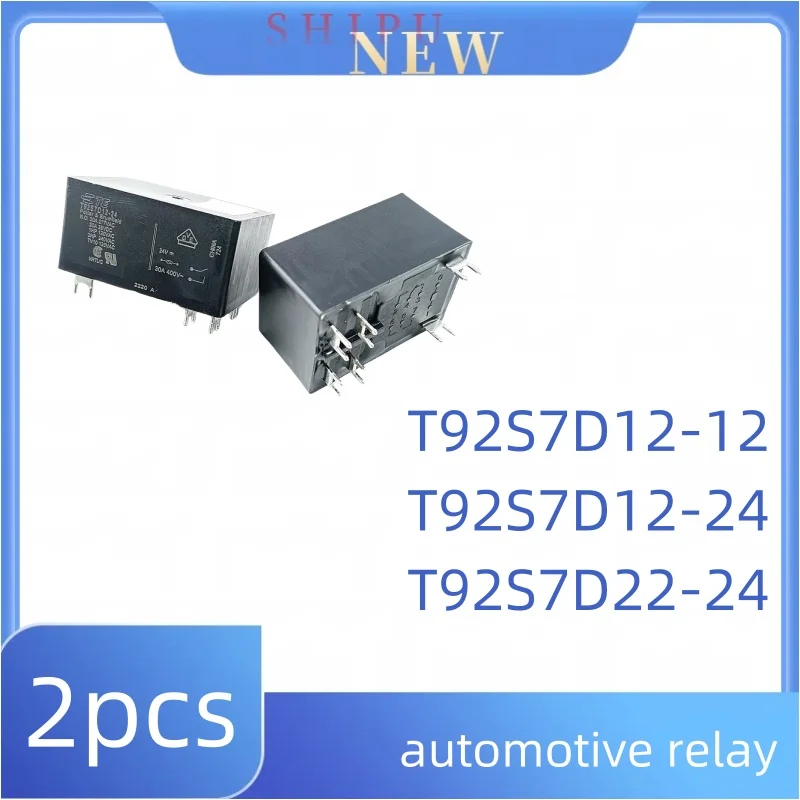 

2pcs T92S7D12-12 T92S7D12-24 T92S7D22-24 T92S7D12-12 12-24 22-24 6-pin 30A automotive relay