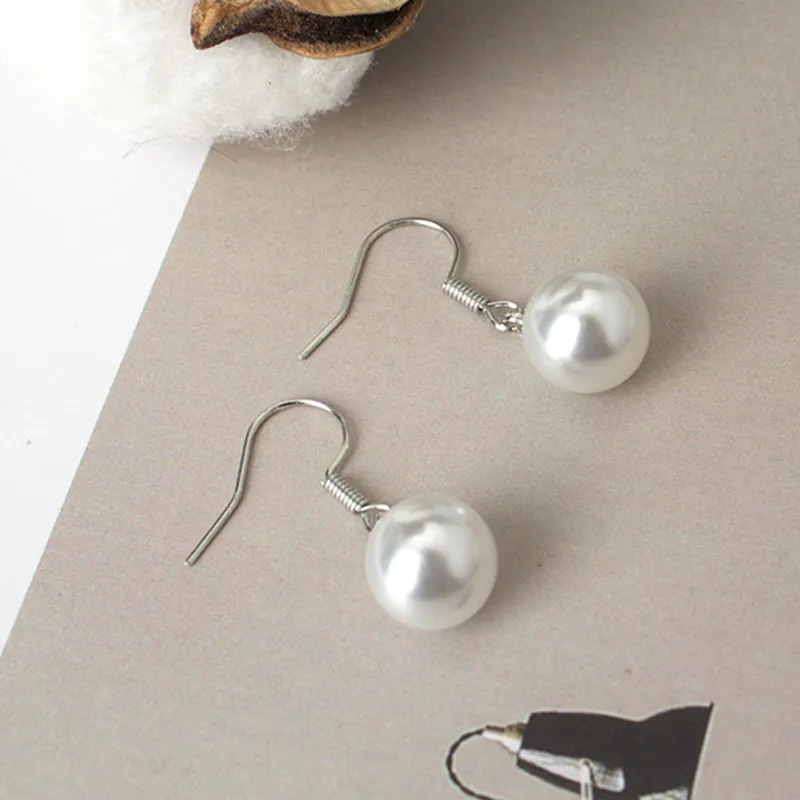 2026 Hot Sales Simple Imitation Pearl Earrings For Woman Elegent Charm Earrings Exquisite Fashion Jeawlry Earrings Wholesale