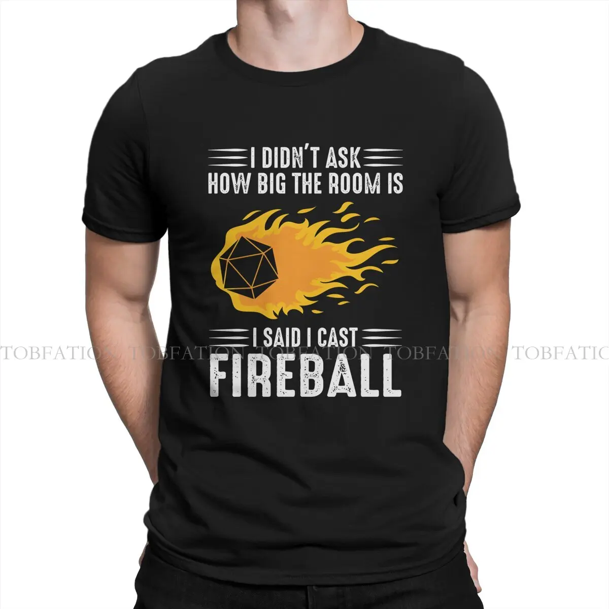 DND Dices Game Original TShirts I Cast Fireball Distinctive Homme T Shirt Funny Tops Size S-6XL