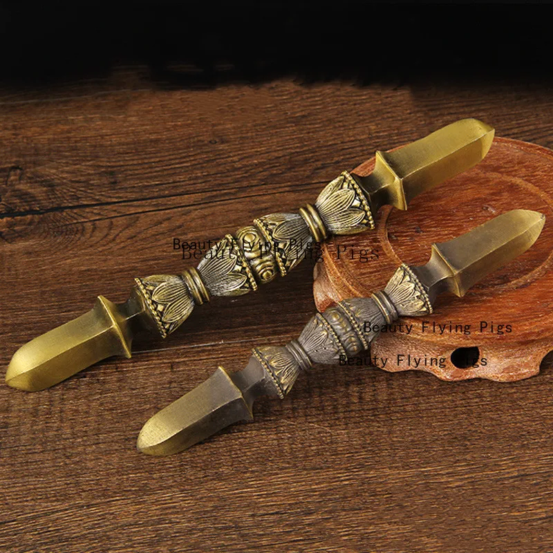 

6.3 "16cm Pure Copper Tokoso Vajrayana Tibetan Buddhist Meditation Tool Lucky Buddhist Dharma Tool