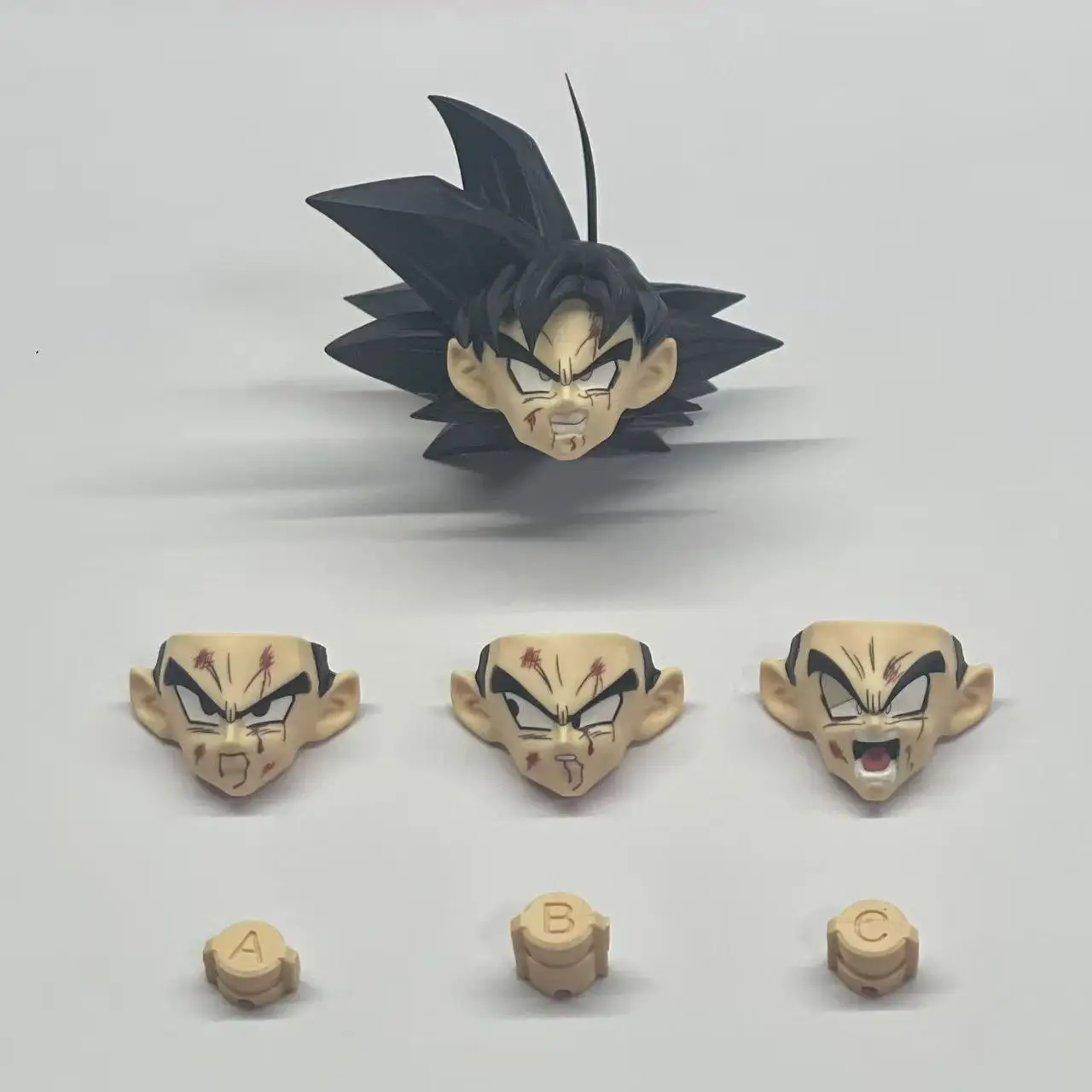 재고 있음 DCG 토이즈 드래곤볼 손오공 헤드 2.0 3.0 볼록한 KO 애니메이션 피규어 헤드 조각 모델 크리스마스 선물용