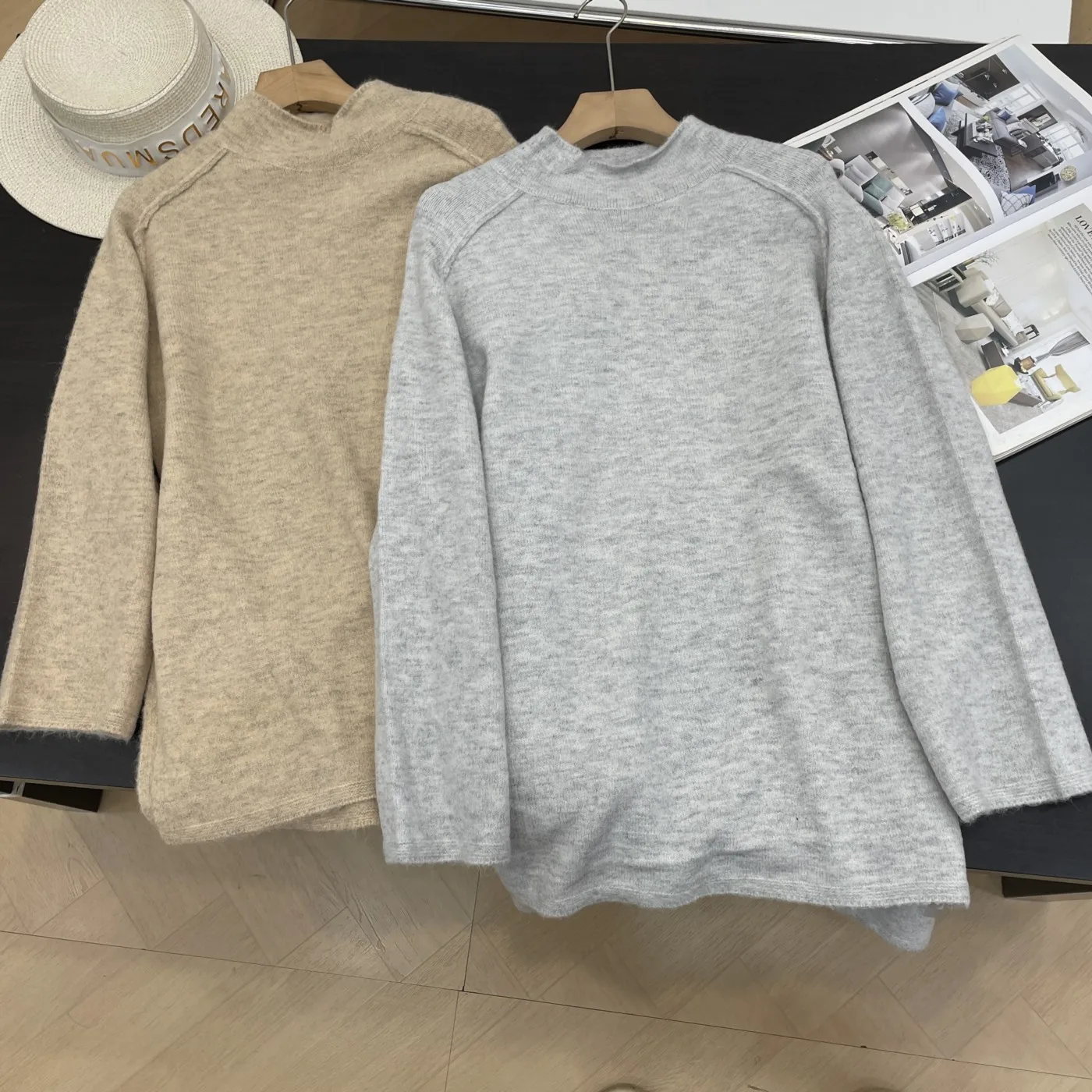 

Повседневный женский свитер Long Sve f High Ne Pure Color, весенний милый прямой топ, другой материал, 00% открытый кардиган