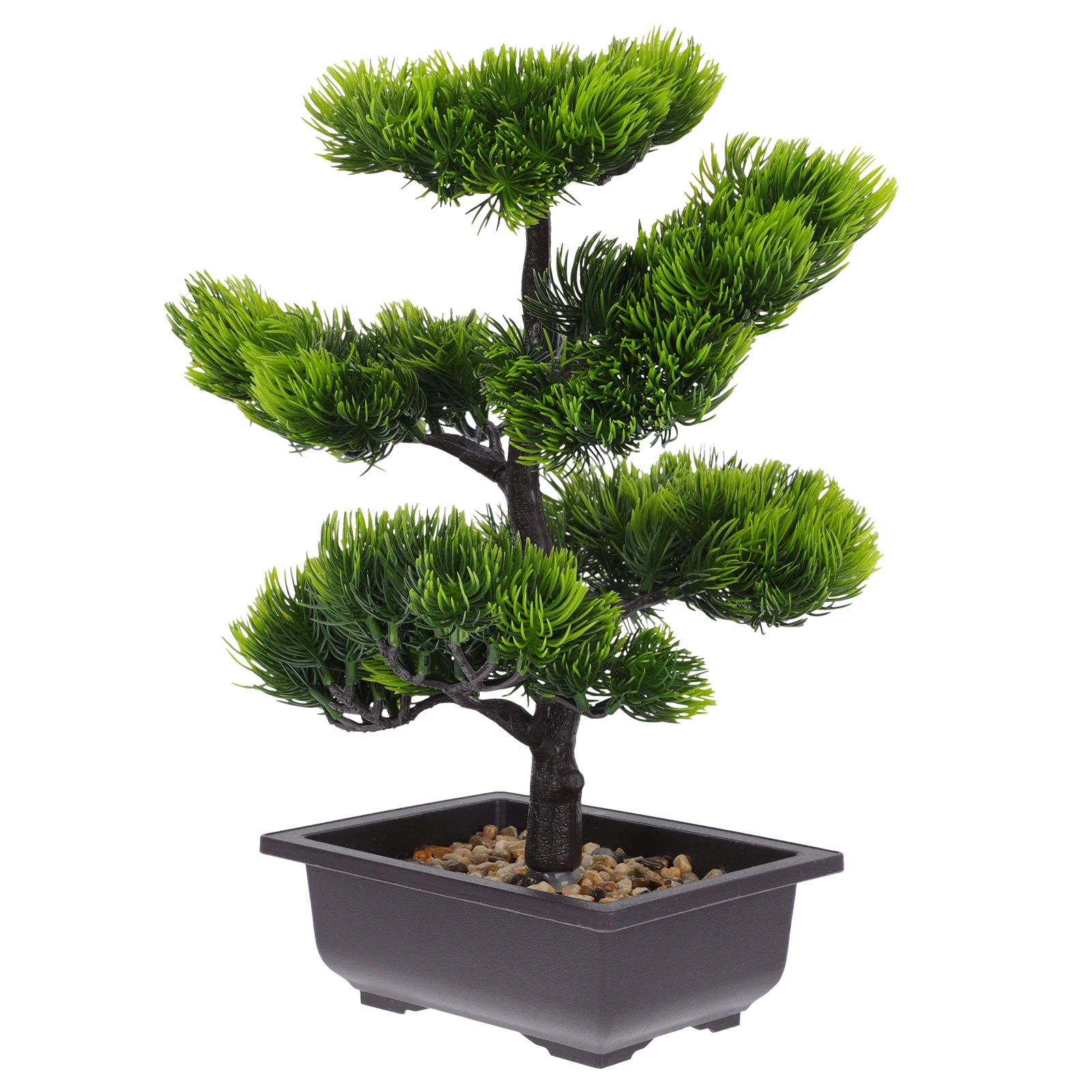 

1Pcs Realistic Simulation Pine Tree Bonsai Natural Color Transition Texture Fake Potted Plant Decor Home Office
