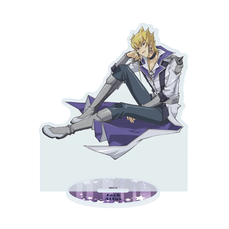 Yu-Gi-Oh 5Ds Yusei Fudo Jack Atlas Aki Izayoi Crow Hogan Kalin Kessler 15cm Acrylic Stand Figurine Cosplay Keychain Fans Gifts - view 4