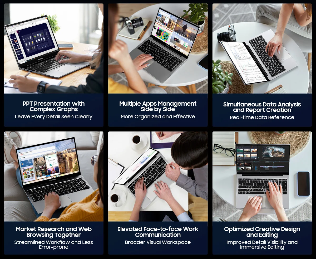Blackview AceBook 8 Laptop, 15,6 Zoll, Intel-Prozessor N150, 16 GB RAM, 512 GB SSD + Erweiterung auf bis zu 1 TB, Windows 11 Home. – Detail 10