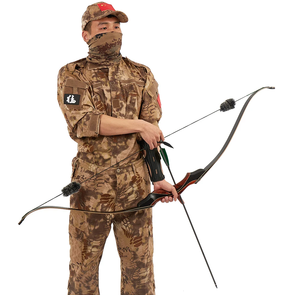 60inch Archery bow Recurve Bow 30-50lbs Take-down bow Outdoor Red Wooden Hunting Shooting bow