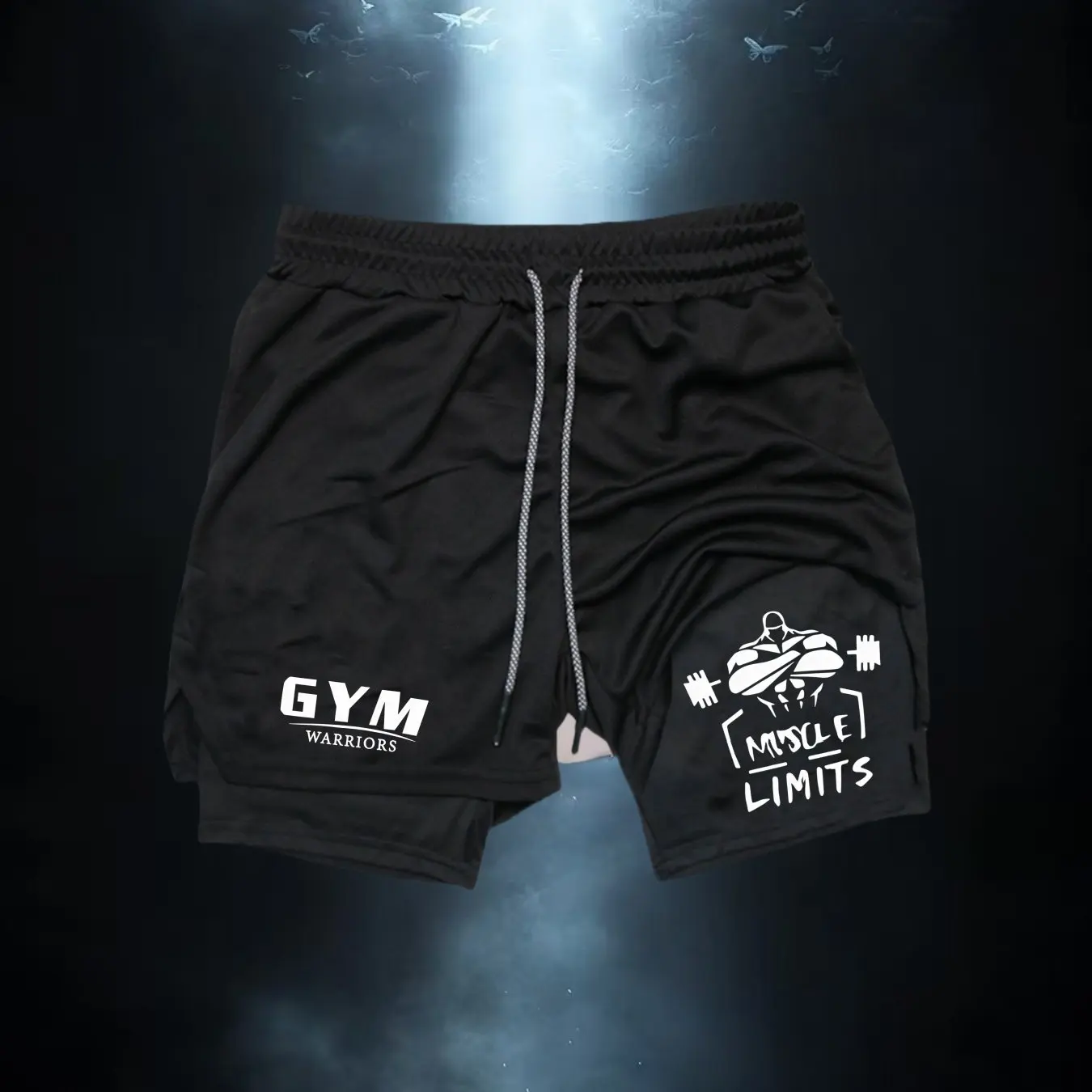 

2026 New Men's Double-Layer Sports Shorts, Keep Cool During Outdoor Running and Gym Training