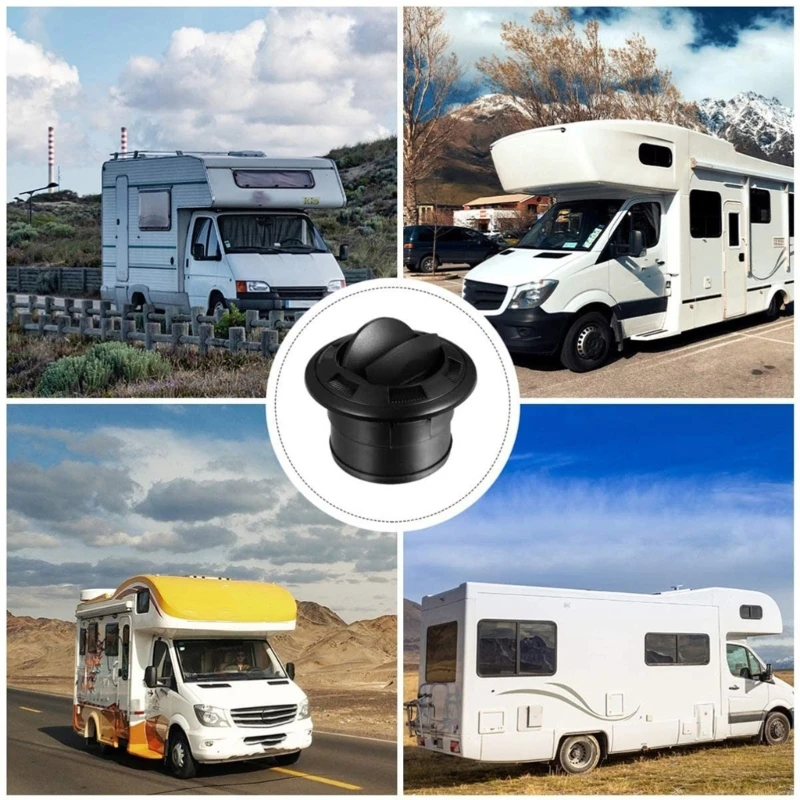 Round Air Vent Adjustable Louver for Motorhomes Coaches Air Conditioning Systems DropShipping