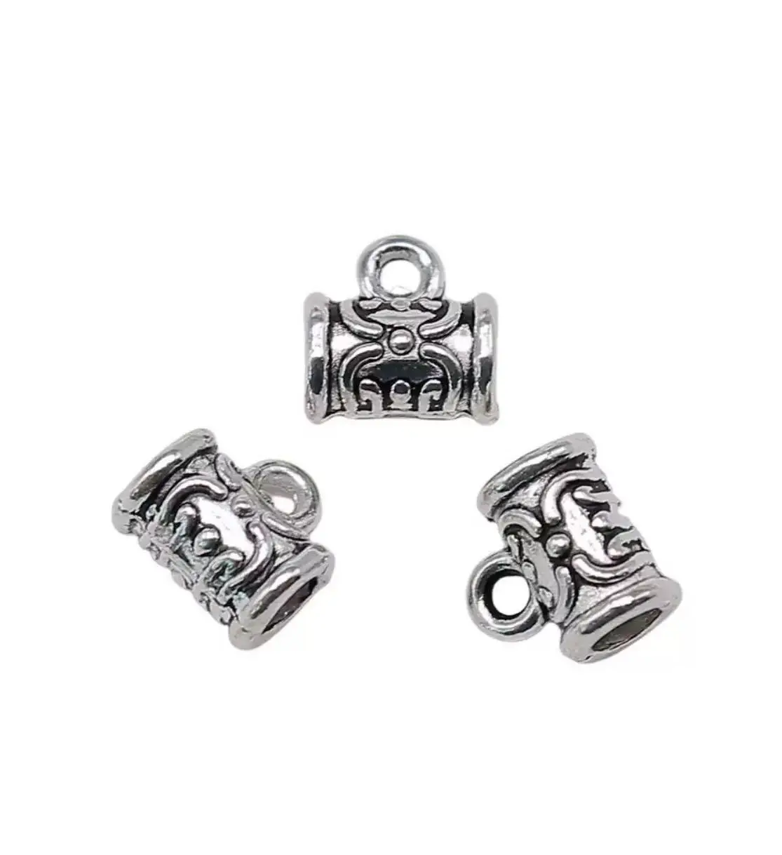 

60pcs 7x7x5mm Zinc alloy metal tibetan silver plated bead connector T0081 for jewelry making