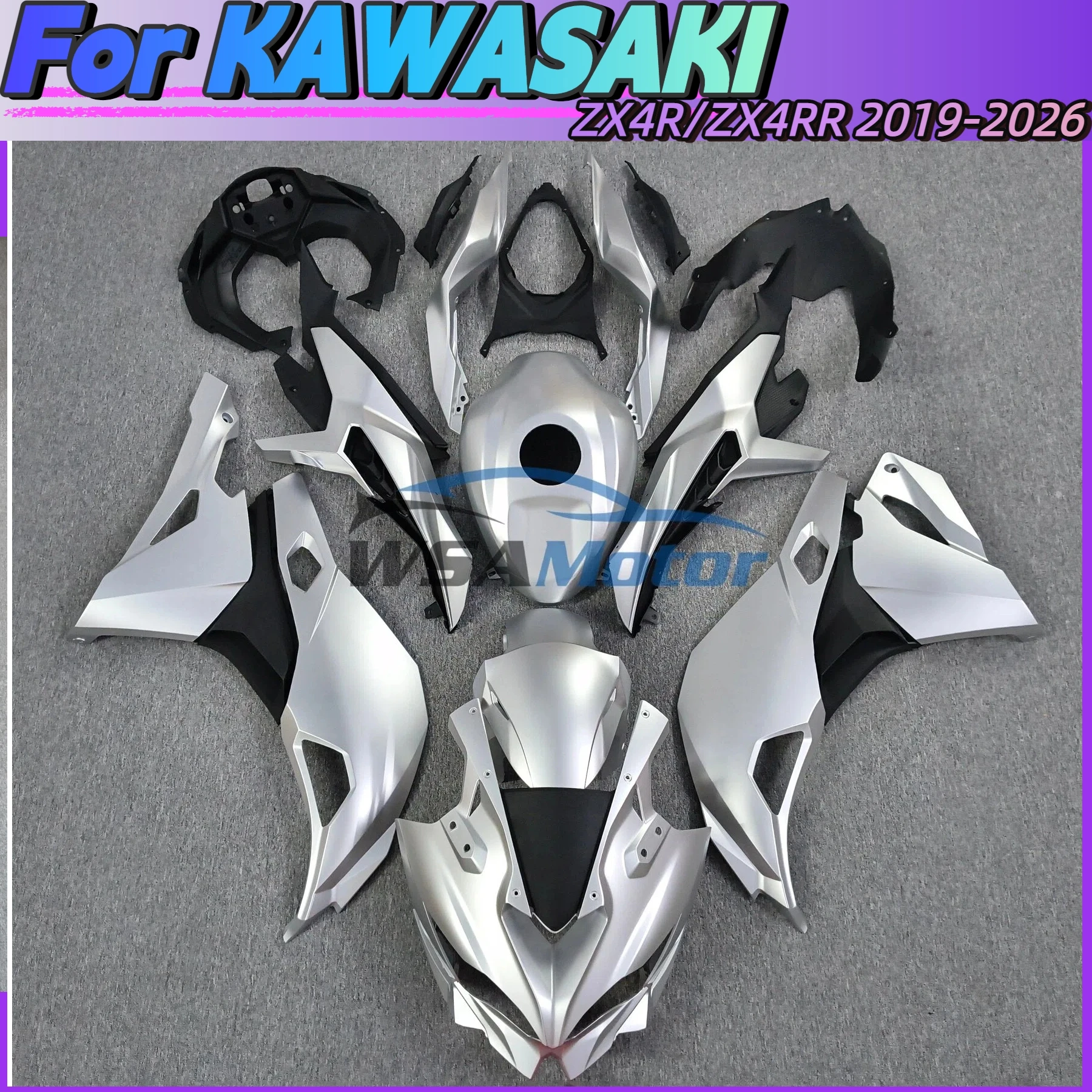 For ZX-25R 2019 2020 2022-2026 Motorcycle Full Body Fairings Kit Fit For Kawasaki ZX 25R ZX-4R 2024 ABS Plastic Fairing
