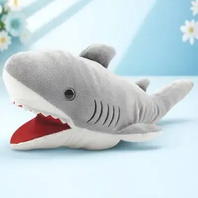 1pc Shark Hand Puppet Animal Hand For Kids Durable Early Education Role Play Storytelling Performance Prop Interactive Learning