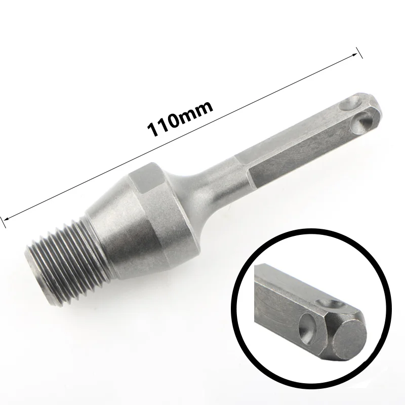 SDS Max Adapter für Diamantbohrkrone M22 Gewinde Adapter für Trocken und Nassbohren Diamant Kernbohrer Lochsäge Anschluss für Bohrhammer Beton Stein Mauerwerk Professionelles Werkzeug – Detail 9