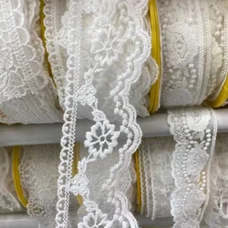 Cotton Thread Mesh Lace Fabric Trimming DIY Clothing Garment Sleeve Collar Edge Material Wedding Decoration Sewing Accessories