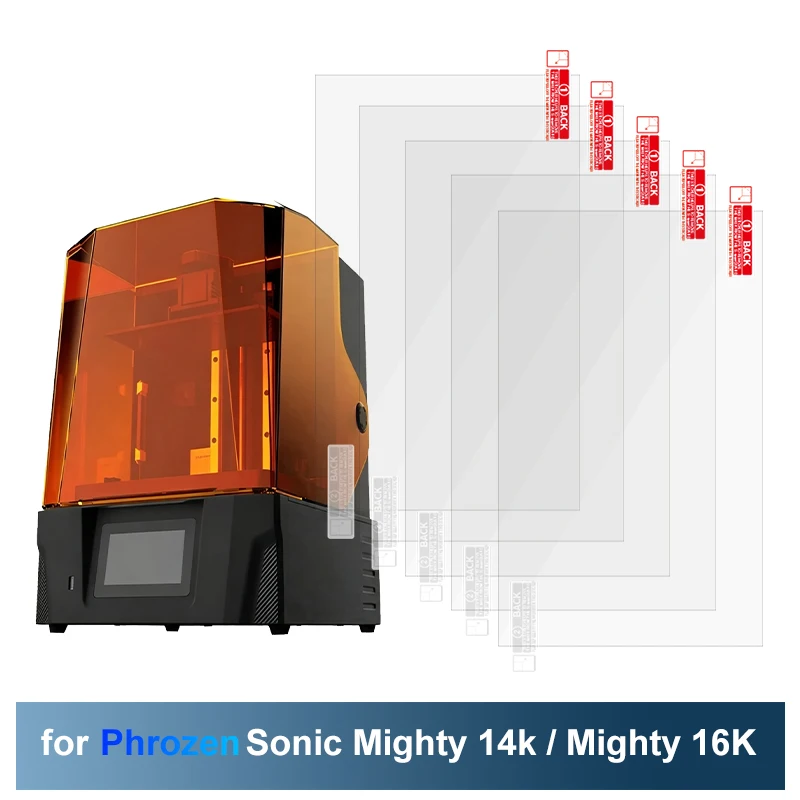 3D Printer Accessory 5pcs 10.1inch Screen Protector Film for PhrozenSonic Mighty 16K /Sonic Mighty14K LCD 3D Printer