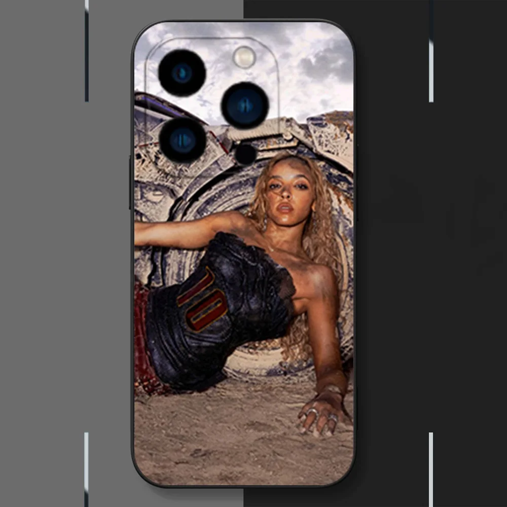 Singer T-Tinashe Phone Case for iPhone 12 11 13 14 15 16 Max Pro Plus Black Soft Silicone Cover