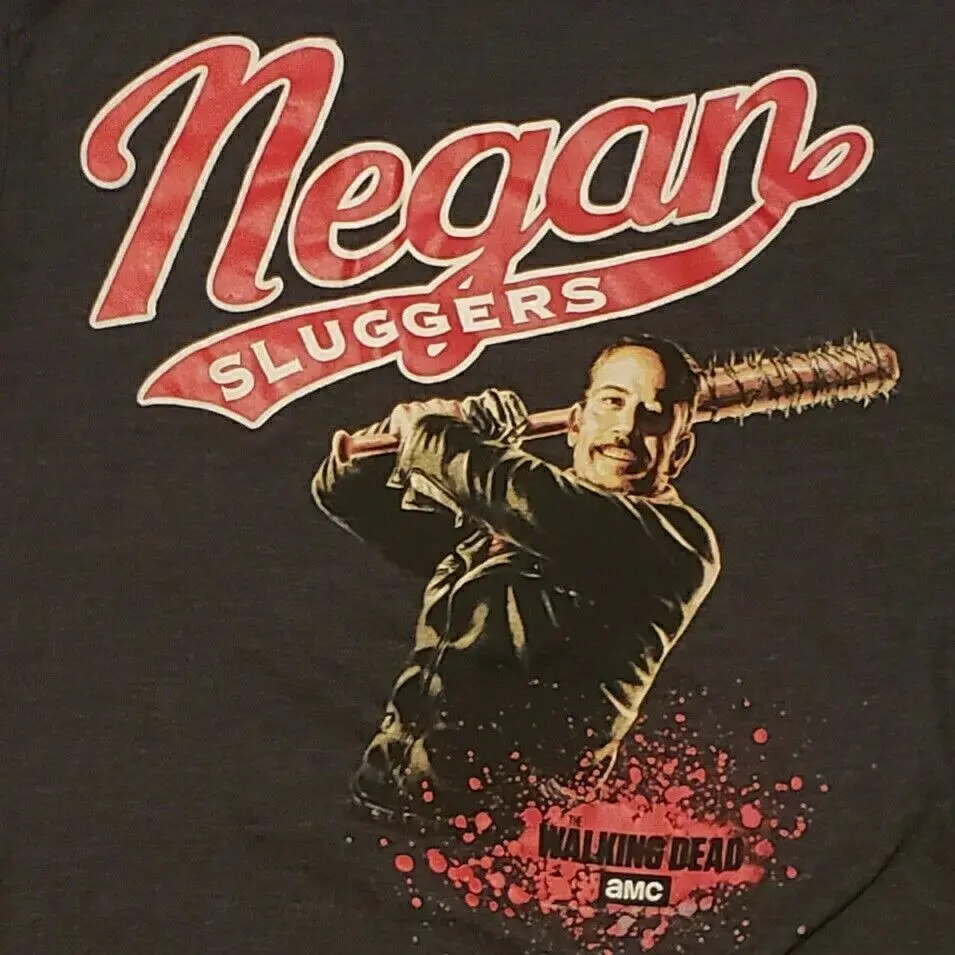 The Walking Dead T-Shirt Small Negan Slugger Lucille Baseball Bat Zombie AMC TV