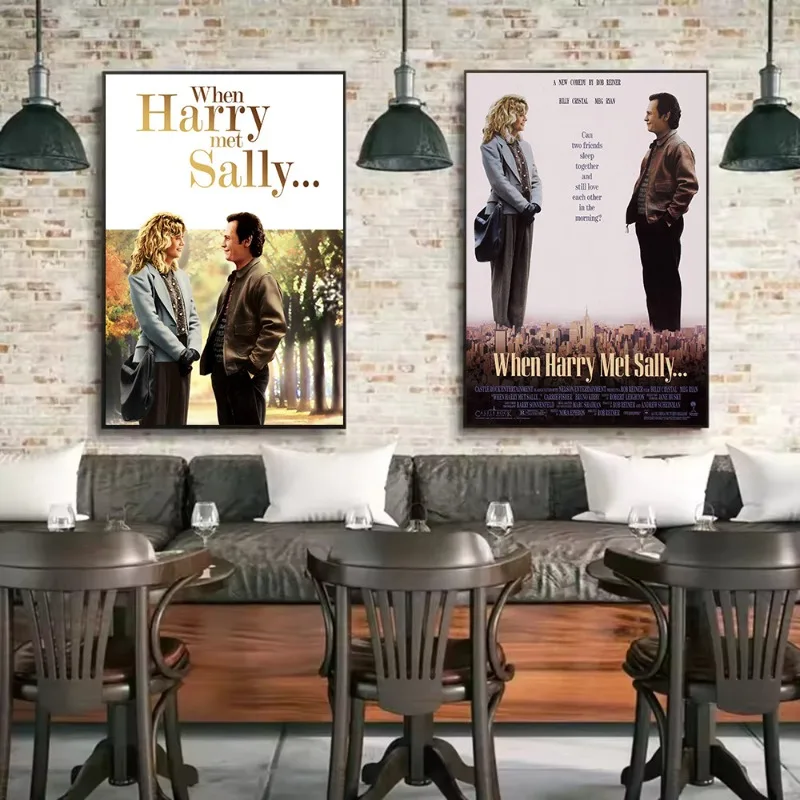 When Harry Met Sally Classic 90s Romantic Movie Film Poster HD Printed Canvas Painting Wall Art Pictures Home Decor Gift