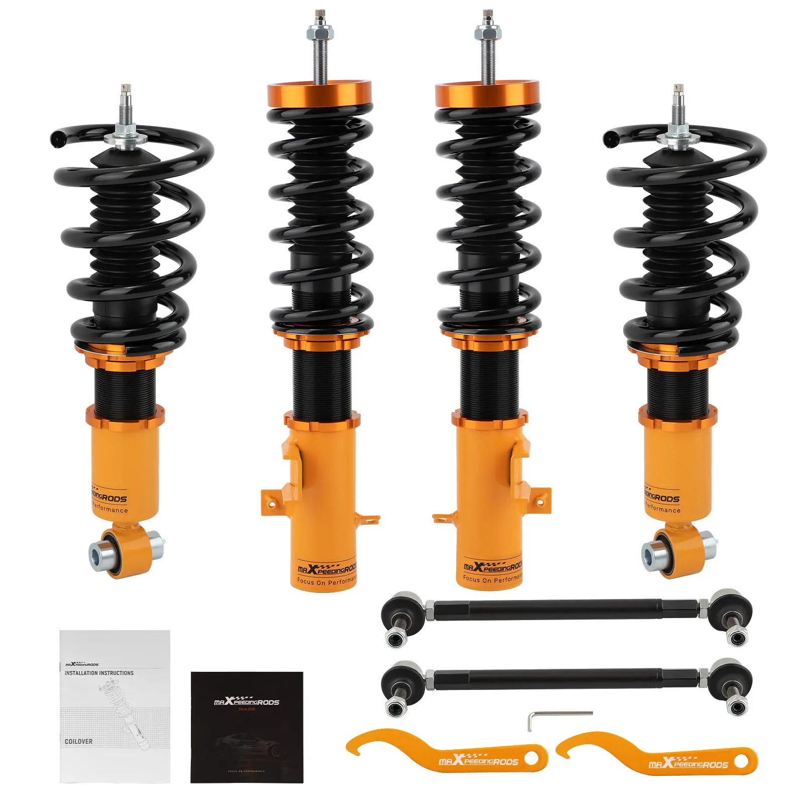 

Комплект MaXpeedingrods для понижения Coilover, регулируемый демпфер Для CAMARO COUPE 10-15, комплект пружинных амортизаторов Coilover