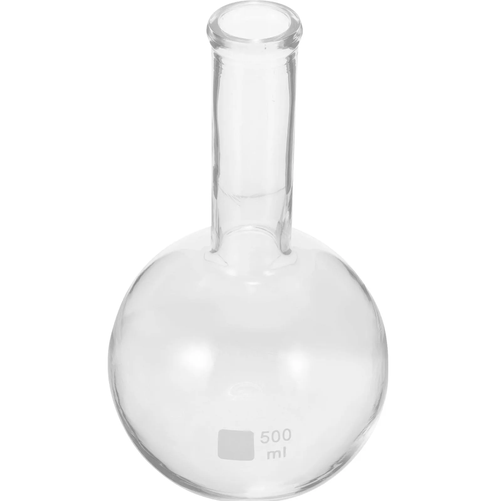 

500Ml Long Neck Flask Clear Glass Flask for Laboratory Experiment Chemistry Distillation Scientific Use High Temperature