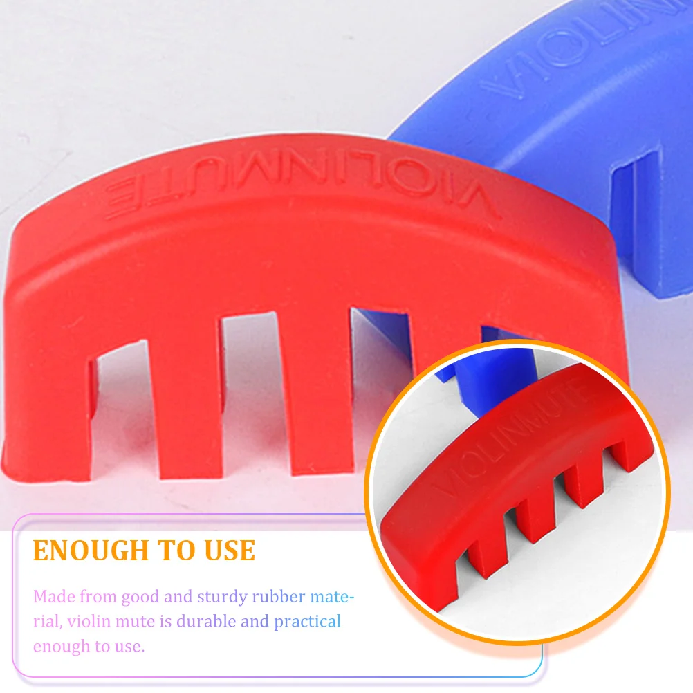 

4 Pcs Violin Mute for Practice Accessories Performance Round Musical Instrument Muffler