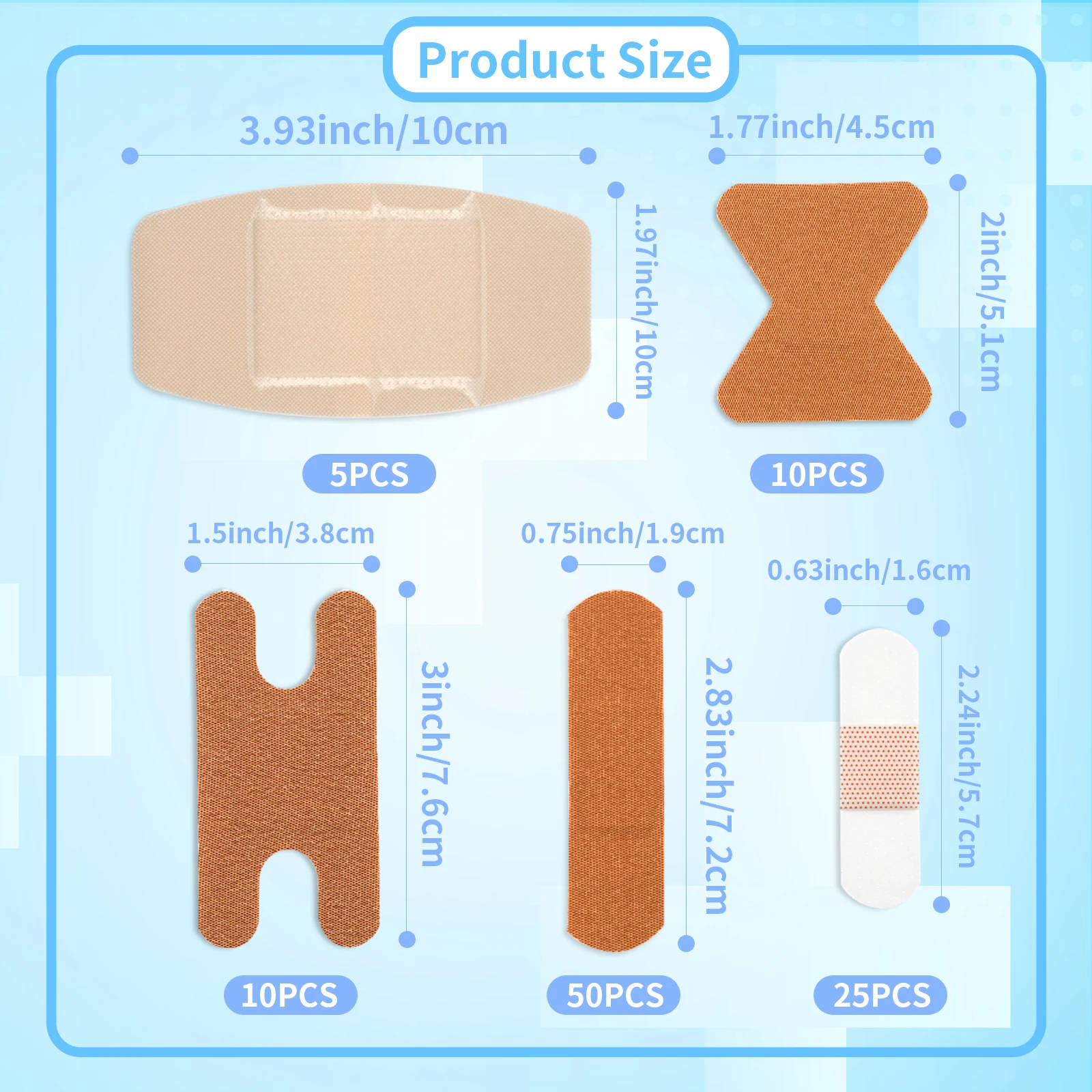 100 قطعة مجموعة مواصفات متعددة الساخن مقاوم للماء الفرقة المعونة تنفس الضمادات الأولى الطبية المضادة للبكتيريا الجرح الجص
