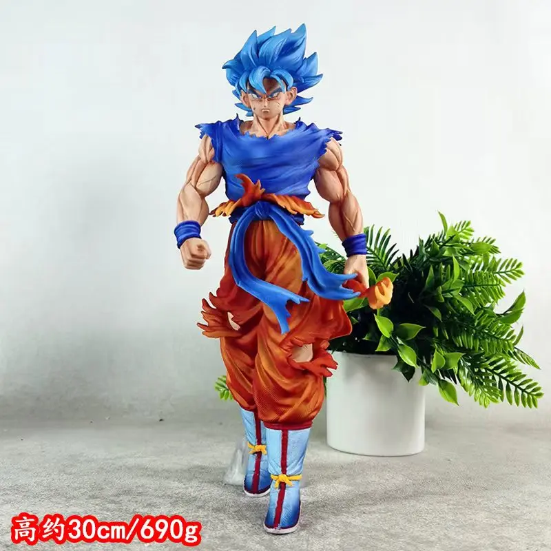 جديد أنيمي يدوية شخصية واحدة كيرين سوبر الأزرق Wukong أسبوعي اللون اللوحة سطح المكتب الديكور هدية سطح المكتب الديكور