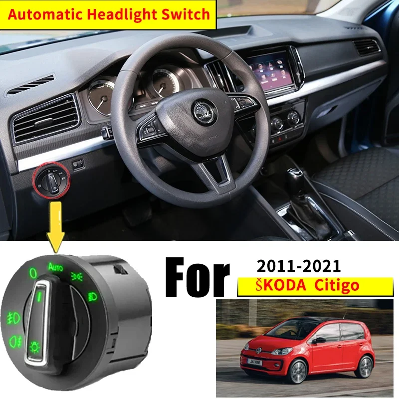 

For Volkswagen VW Up up! E-up SEAT Mii Škoda Citigo 2011~2021 2014 2017 Automatic Switch Car Accessories Auto Upgrade Modified