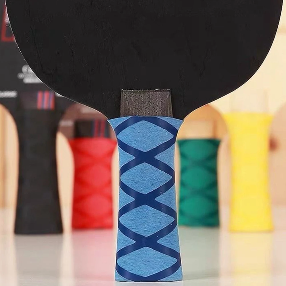 Table Tennis Rackets Handle Tape Sweat Absorbing Ping Pong Bat Sweatband Shock Absorption for Ping Pong Gripping Handle