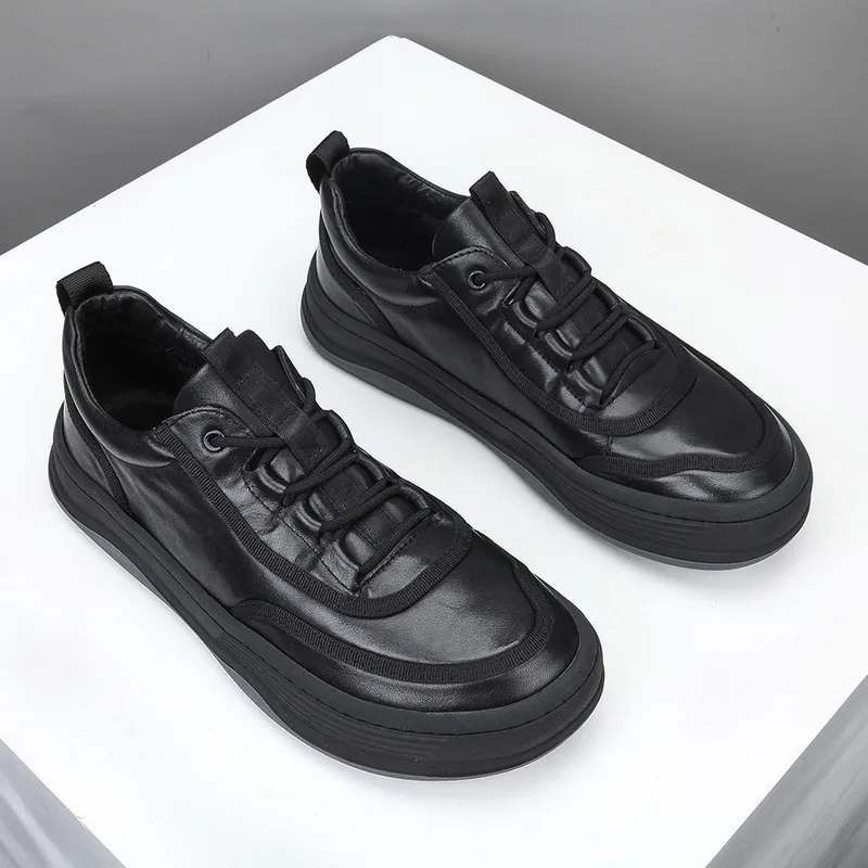 

New Autumn Winter Men's Casual Cute Genuine Leather Suede Board Trendy Versatile Men's Shoes High-end Shoes Loafers Men Sneakers