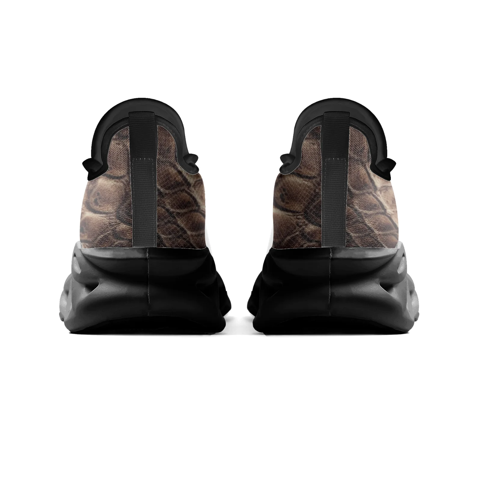 Zapatos deportivos informales personalizables con escala de cobre, zapatos para correr informales para jóvenes, zapatos con cordones de malla EUR36-48