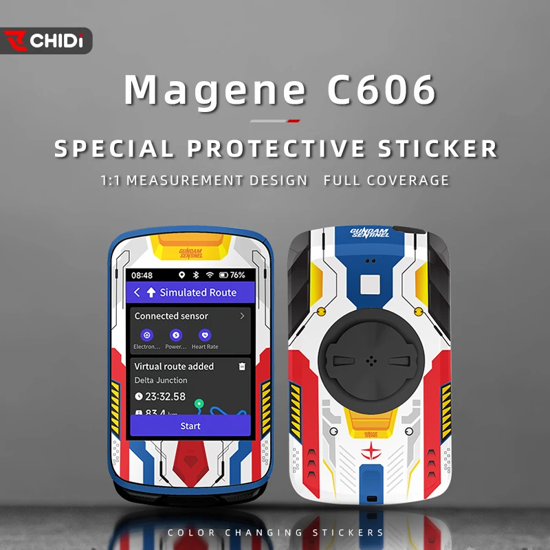 

For Magene C606 Bike GPS Touch Screen decorative sticker Waterproof and scratch resistant in a variety of styles