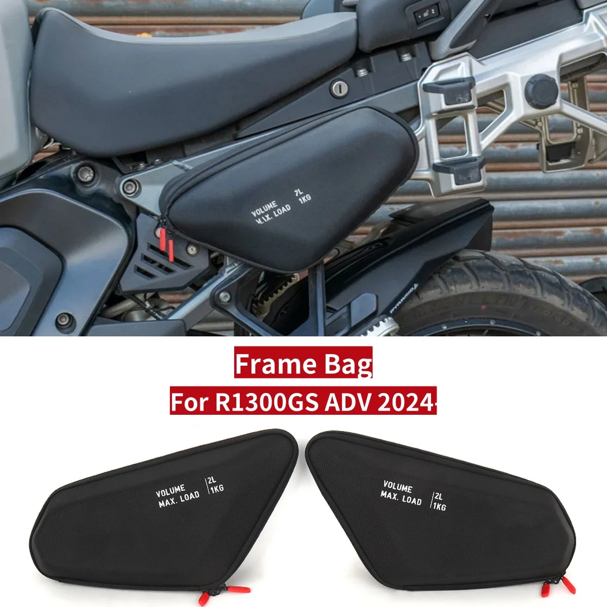 

Новая сумка на раму мотоцикла для BMW R1300GS Adventure R 1300 GSA R1300 GS ADV 2024 2025, боковые сумки для хранения, водонепроницаемая сумка