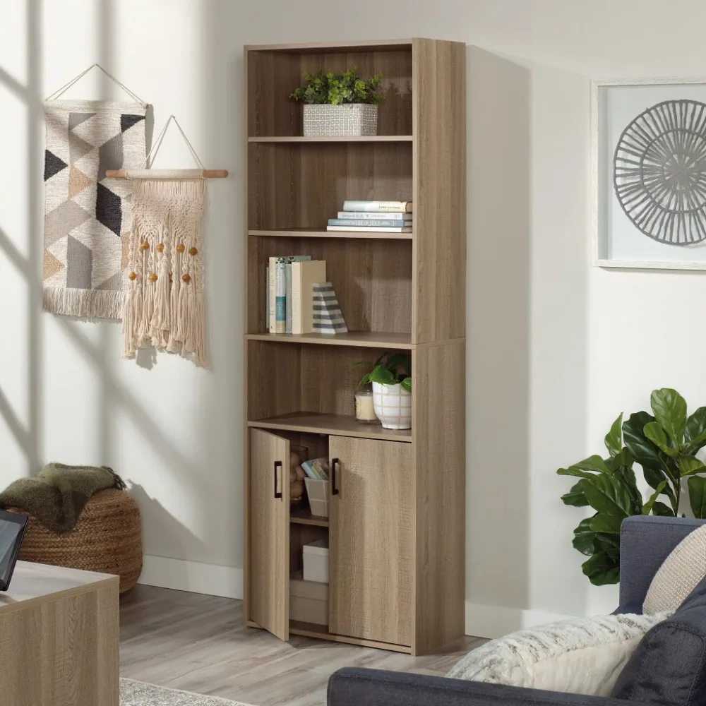 

Beginnings Tall 4-Shelf Bookcase With 2 Doors Bookshelf Furniture Bookcase & Magazine Racks Librero Modern Living Room Furniture